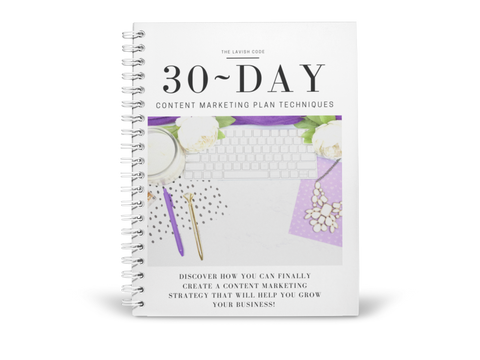 30 Day Content Marketing Techniques
