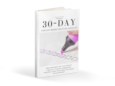 30 Day Content Marketing Plan Checklist